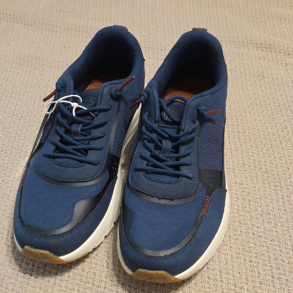 Hey Dude Blue and Black Sneakers with Athletic Design